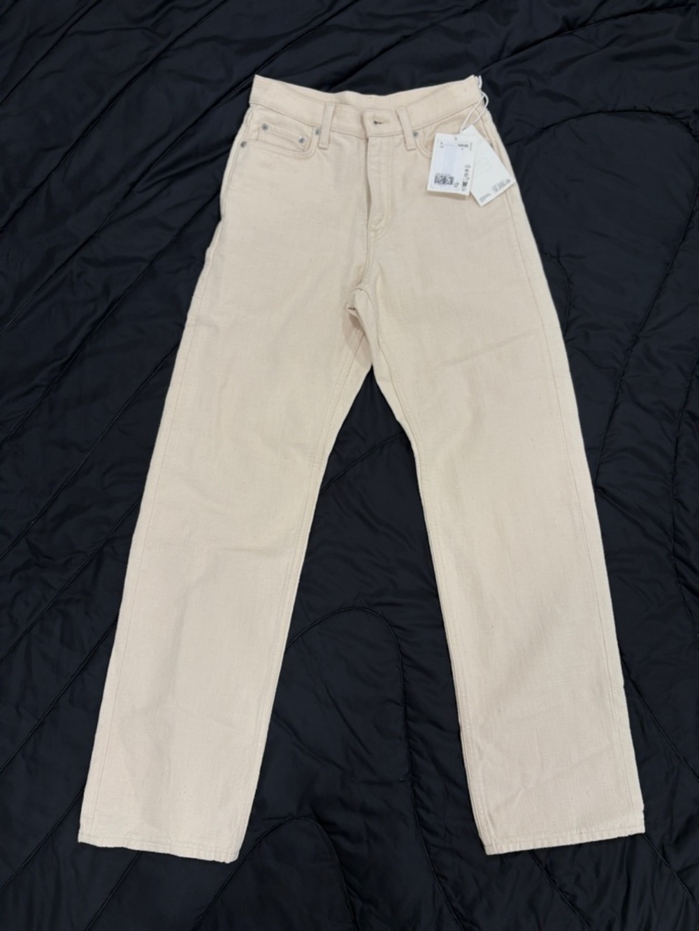 COS Straight Leg Jeans in Light Cream